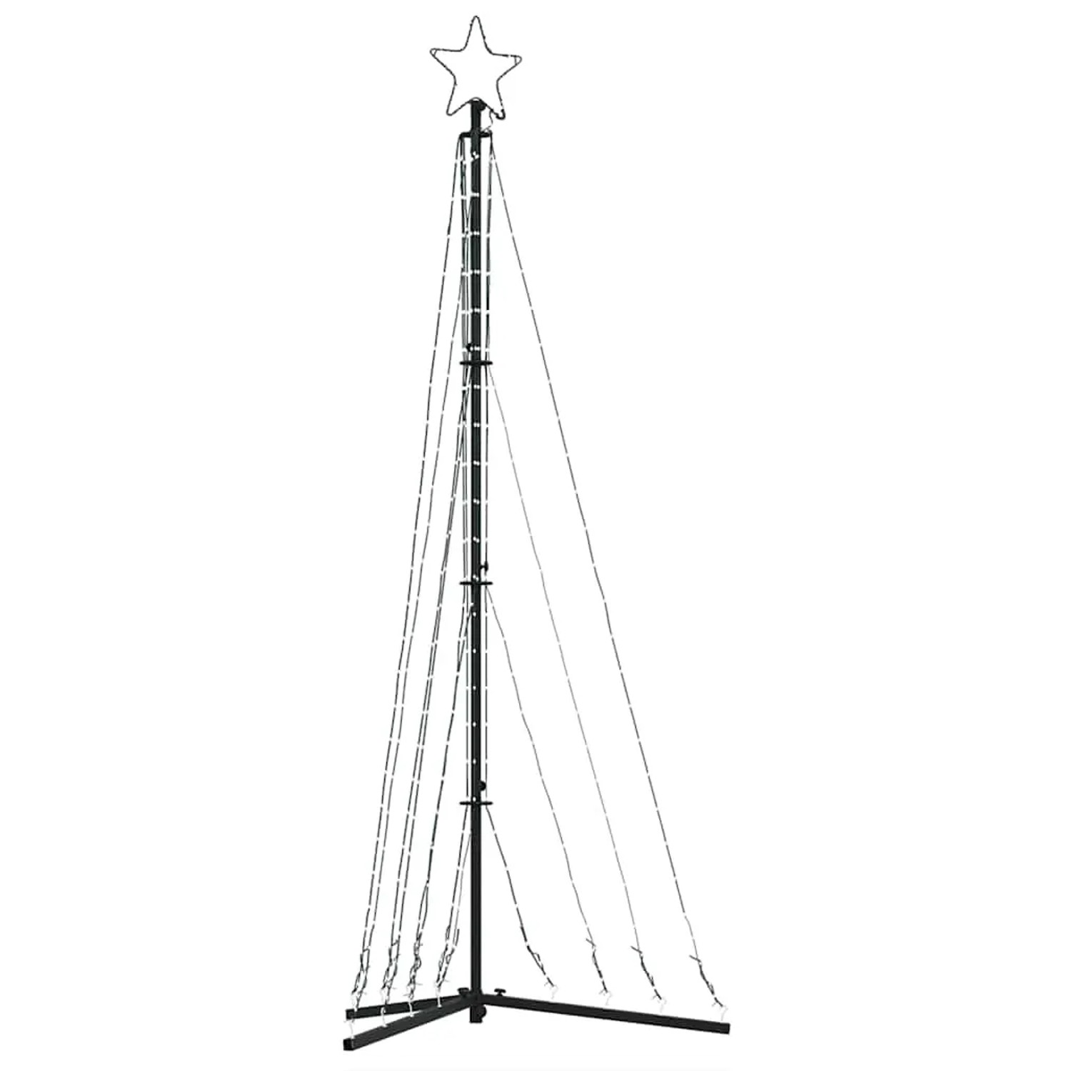 vidaXL LED Weihnachtsbaum 339 LEDs Mehrfarbig 187 cm 4016431