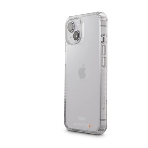 Transparente Hama Handyhülle Extreme Protect für Apple iPhone 14. Robuster D3O-Schutz, verstärkte Ecken, Kratzschutz.