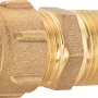 Messing Klemmring-Verschraubung, 15 mm x 21 mm (R 1/2), für Sanitär- und Heizungsinstallation.