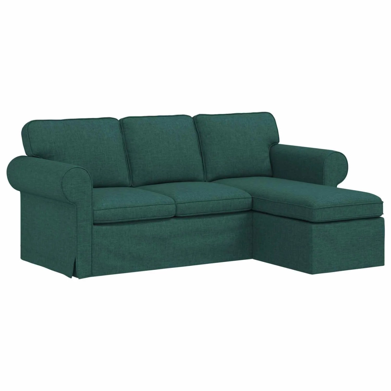 vidaXL Sofa Dunkelgrün 215 x 138 x 80 cm Stoff 42024330