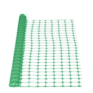 Grüner KARAT Absperrzaun Chester, 1 x 50 m Rolle, Maschenweite 10x4 cm, für Baustellen und Gärten.