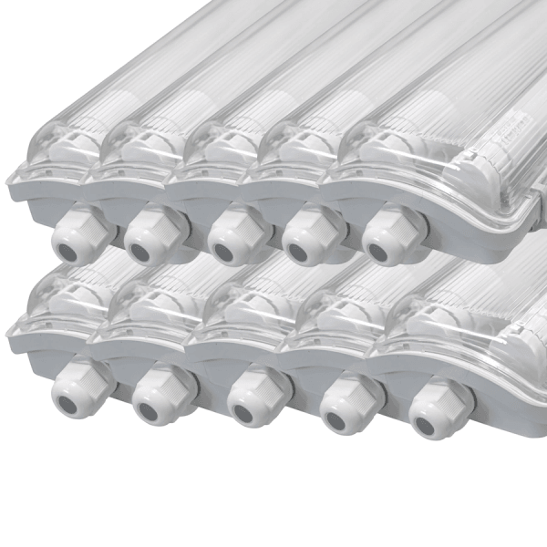 BMOT LED Feuchtraumleuchte 2x 18W 120 cm T8 Neutralweiß BMOT LED Feuchtraumleuchte 2x 18W 120 cm T8 Neutralweiß