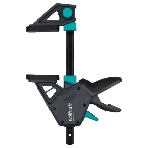 Wolfcraft Einhandzwinge Pro Max 150 mm, Spannwerkzeug mit ergonomischem Griff und hoher Spannkraft.