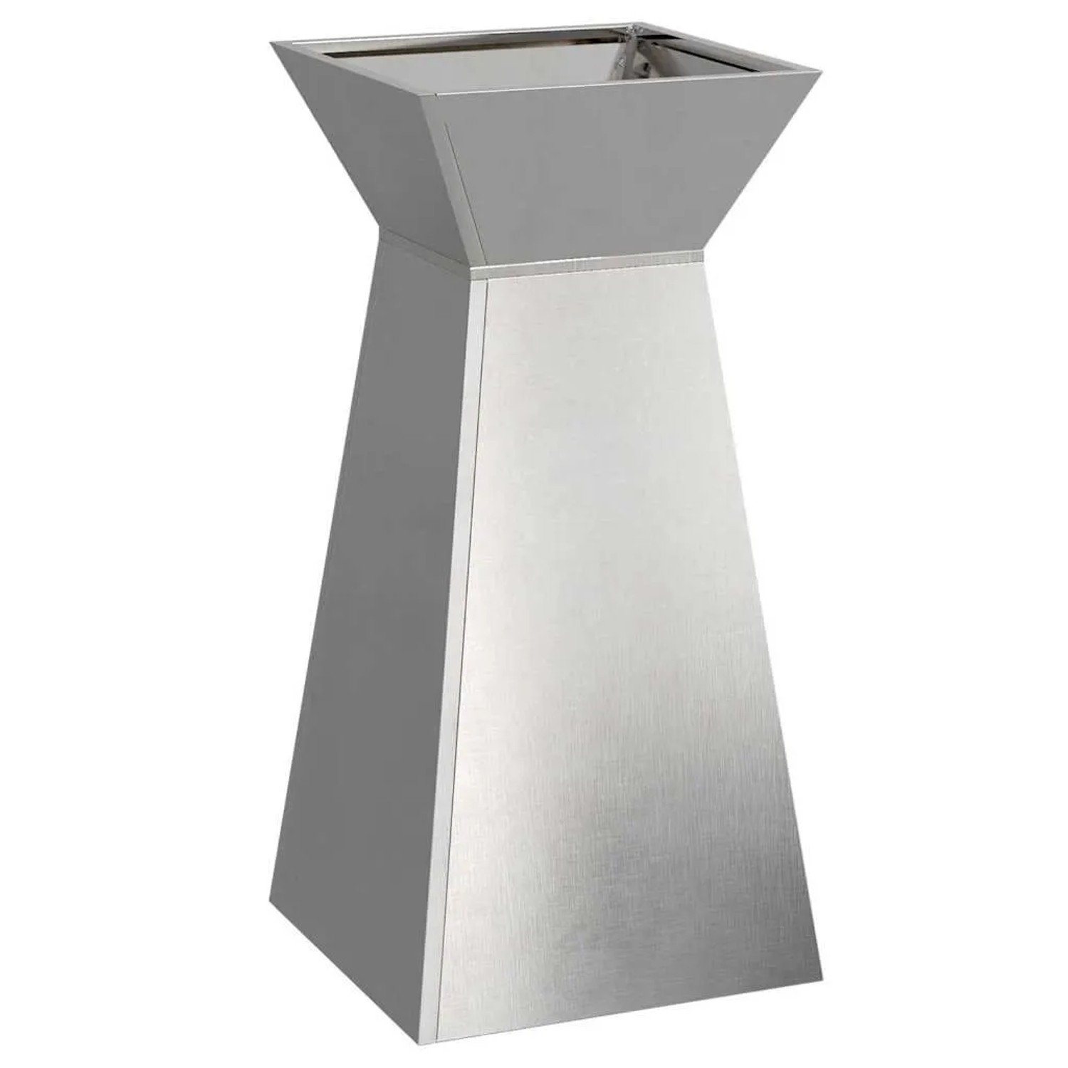 vidaXL Säulen Pflanzer Silber 35 x 35 x 73 cm Edelstahl 873846