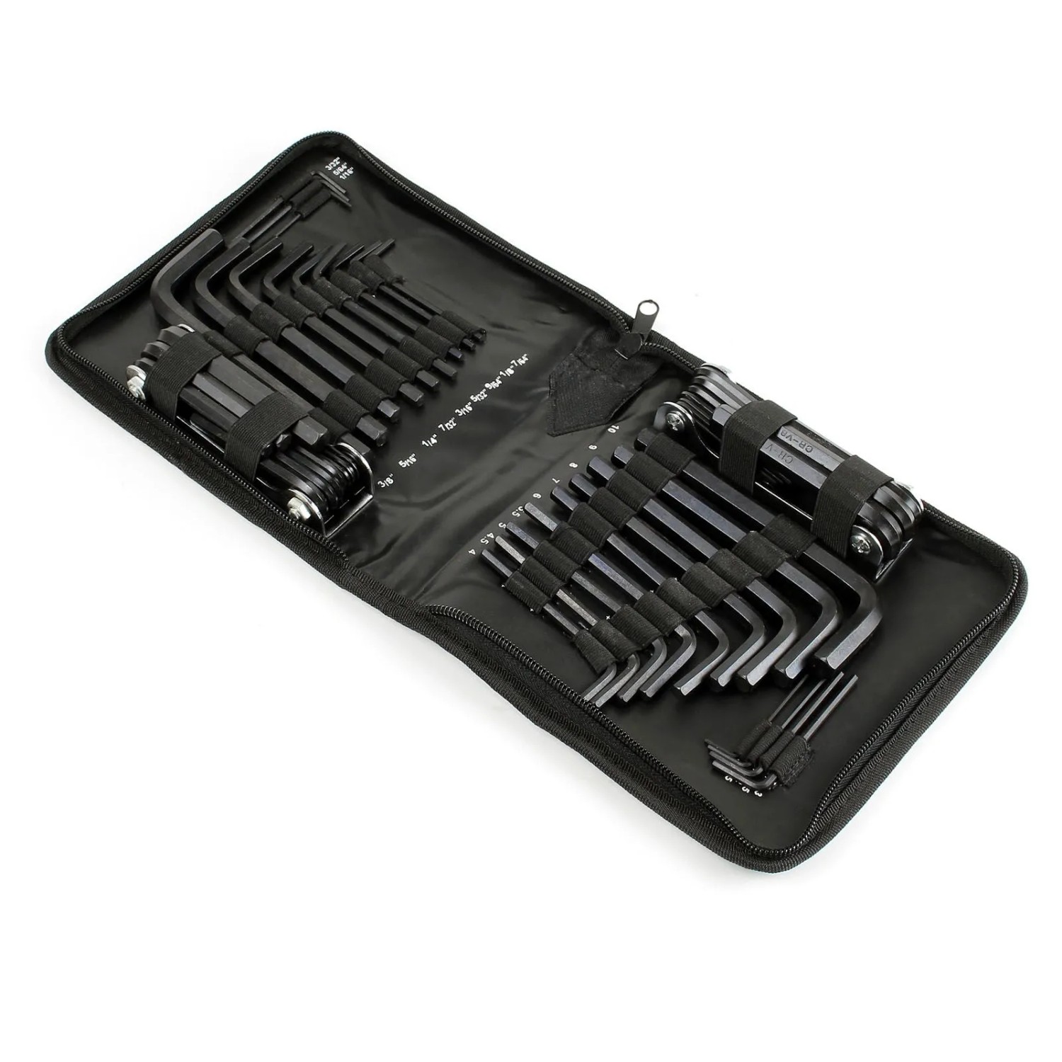 Wiltec Innensechskantschlüssel Set 45Tlg Metrisch Zoll Innensechskant Faltbar_3