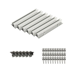 PVundSO Solarmodul-Halterung für 2 Module Befestigung Gartenhütte Trapezblech