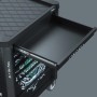 Wera Werkstattwagen 9700 Tool Rebel, 78-teilig, mit offener Schublade und Werkzeug-Einlagen.