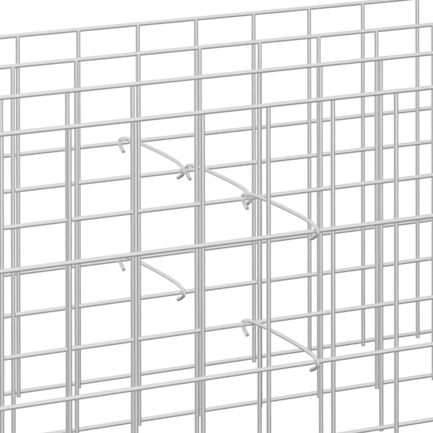 vidaXL Gabionen-Distanzhalter 50 Stk Verzinkter Stahl 20 cm 145619_3