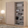 Parisot Kleiderschrank 2-Türig mit Spiegel in Jackson Eiche Schiebetürenschrank 178 x 203 cm Soft-Close Swing_2