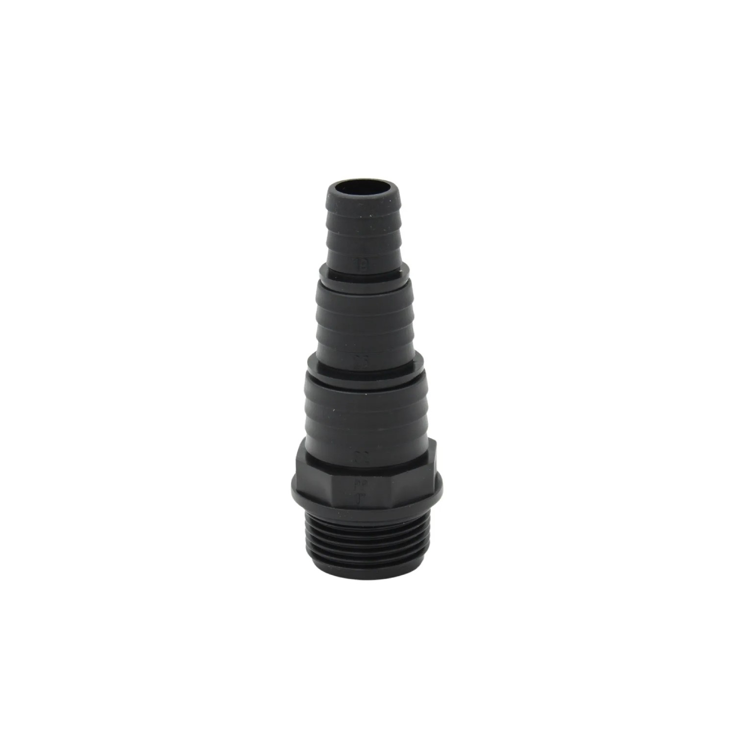 Stufen-Schlauchtülle 33,3 mm (G 1 Zoll) AG auf Schlauchtülle 32/25/19 mm PP