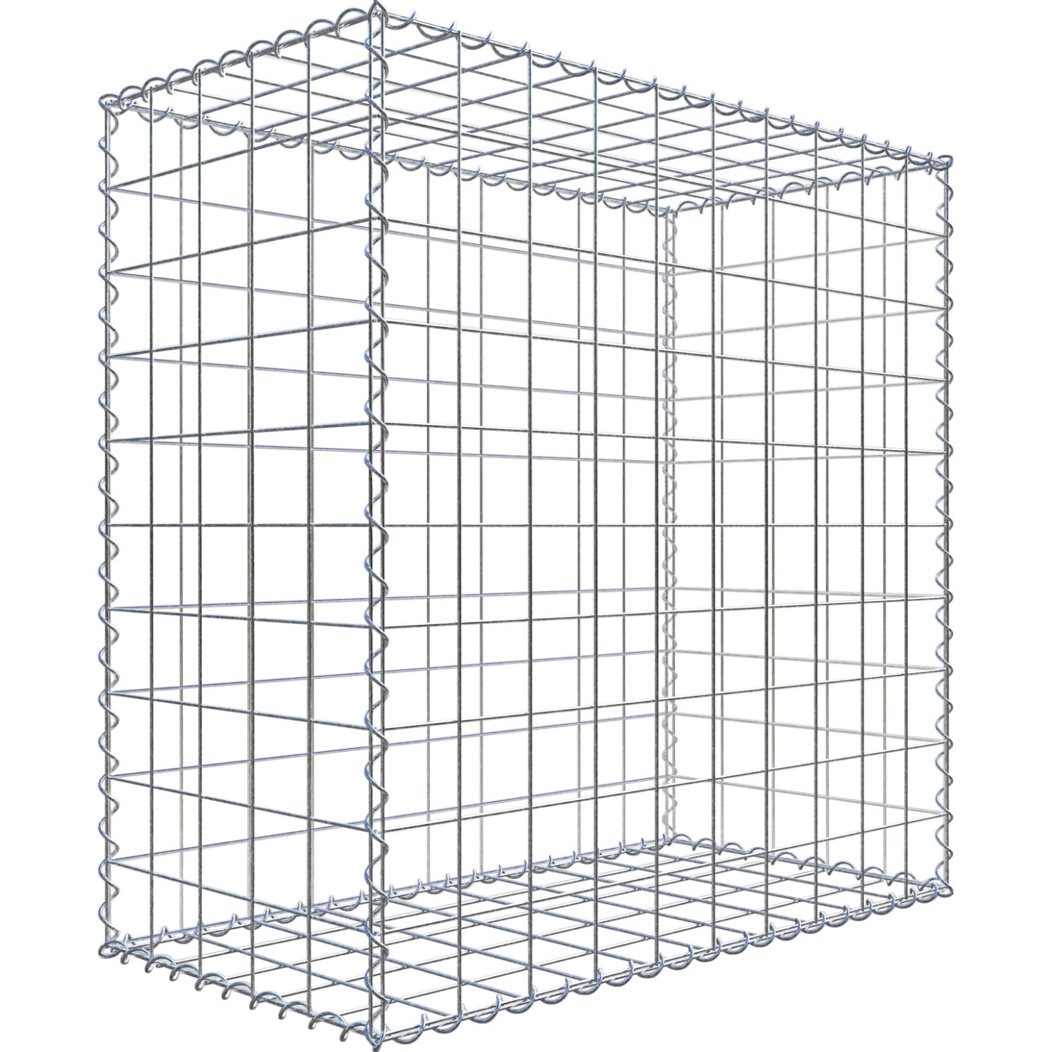 Thumbnail - Gabiona Gabione 100 cm x 100 cm x 50 cm mit Maschenweite 10 cm x 10 cm