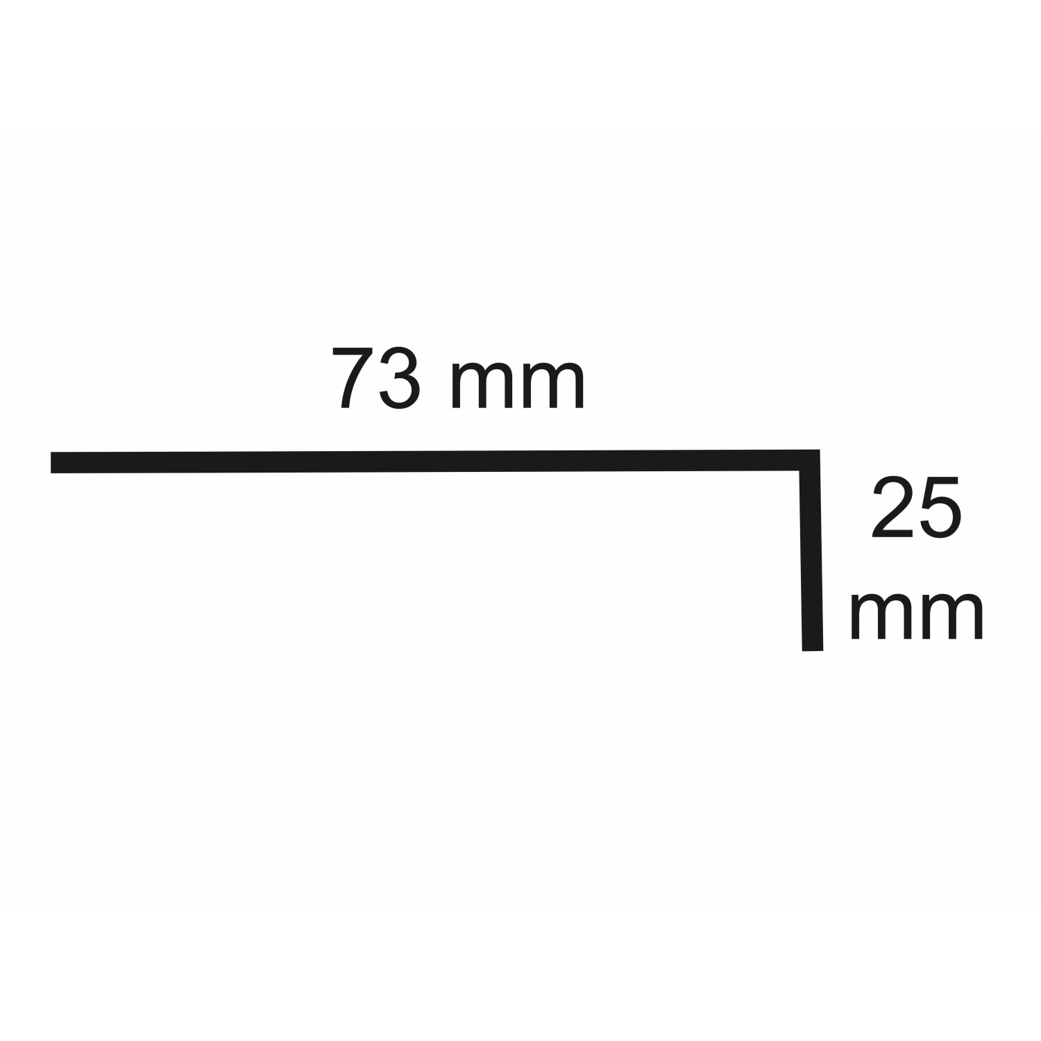 Sarei Lochblechprofil 70/25 HG12, Detailansicht der Profilmaße.