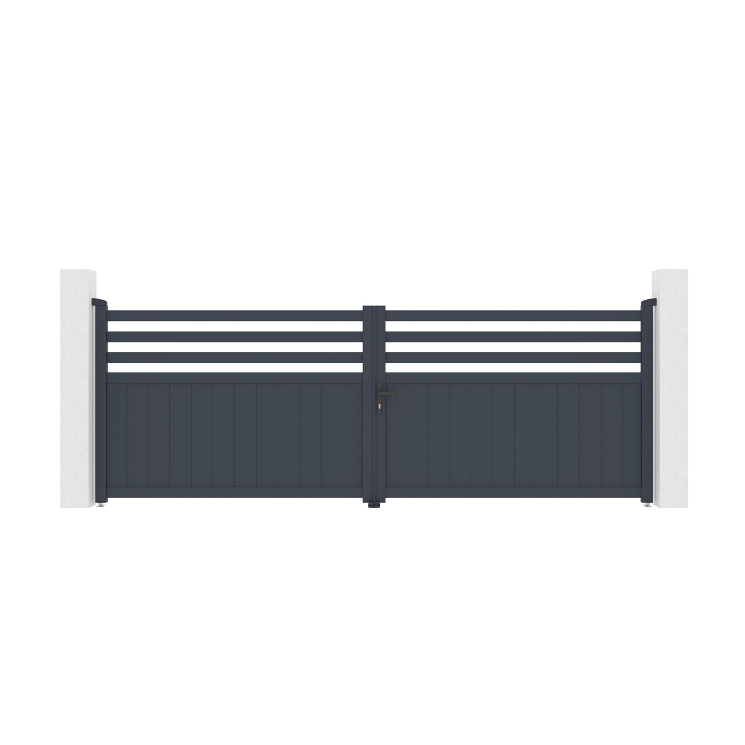 Casanoov Flügeltor Elektrisch 4M Nevis H 140Cm & Drehtorantrieb Hicker B200 günstig online kaufen