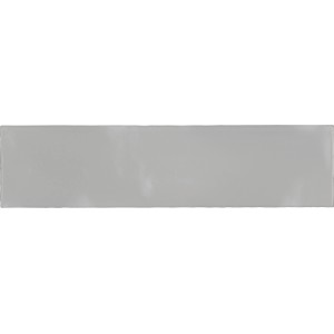 Weiße, glänzende Wandfliese Artisa aus Steingut, 7,5x30 cm, für den Innenbereich.