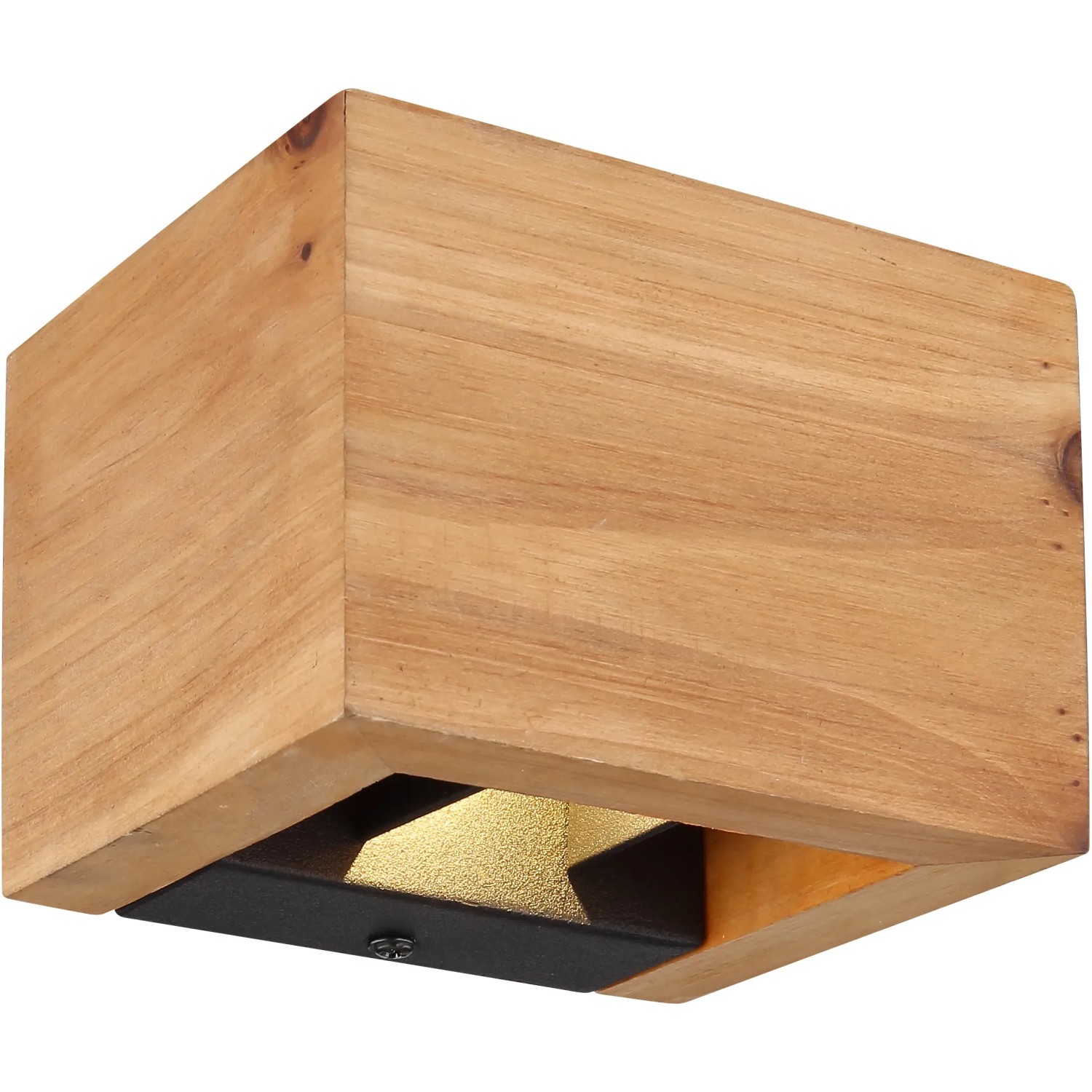 Moderne LED-Wandleuchte Alina in Dunkelbraun mit warmweißem Licht für eine angenehme Atmosphäre.