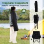 Costway Faltbarer Campingstuhl mit Tragetasche und verstellbarer Rückenlehne.