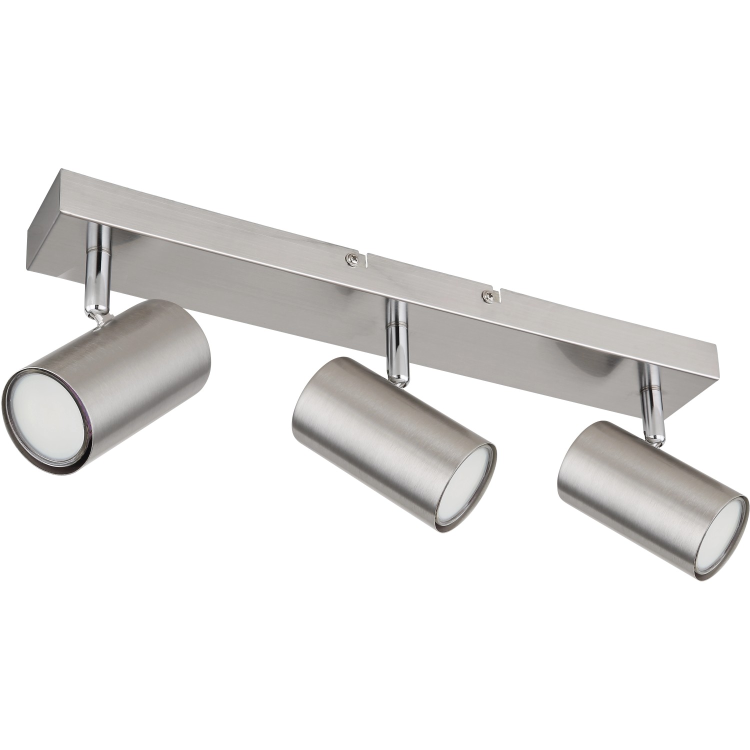 Globo Strahler Robby, 3-flammig, Nickel matt. Moderner Spot für GU10 Leuchtmittel.