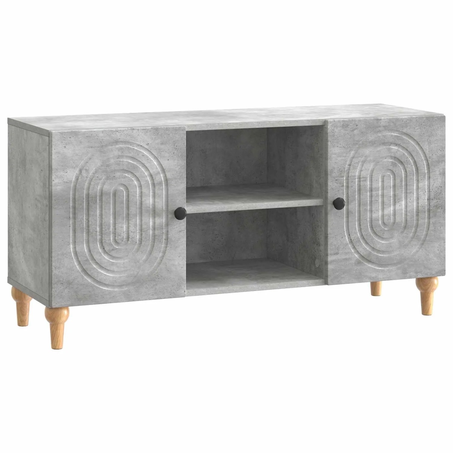 vidaXL TV-Schränk Betongrau 102 x 34,5 x 50 cm Holzwerkstoff 894238
