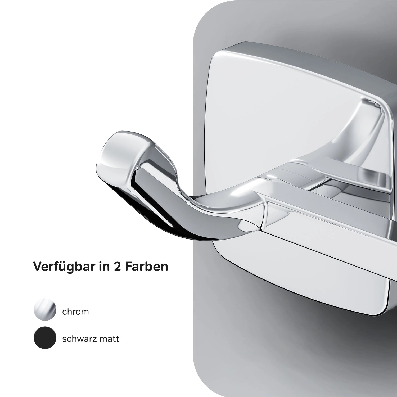 AM.PM Handtuchhaken-Set Gem in Chrom, Bad-Accessoire für mehr Sicherheit und Ordnung.