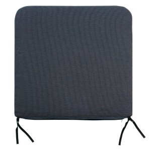 Ersatz-Sitzkissen in Dunkelgrau für Olary Sofa-Lounge-Set, quadratisch mit Bindebändern.