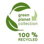 Logo: Green Planet Collection, 100% recycelt. Nachhaltige Regentonne.