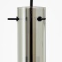 Detailaufnahme: 5-flammige Pendelleuchte Glasini in Schwarz Matt mit Rauchglas.