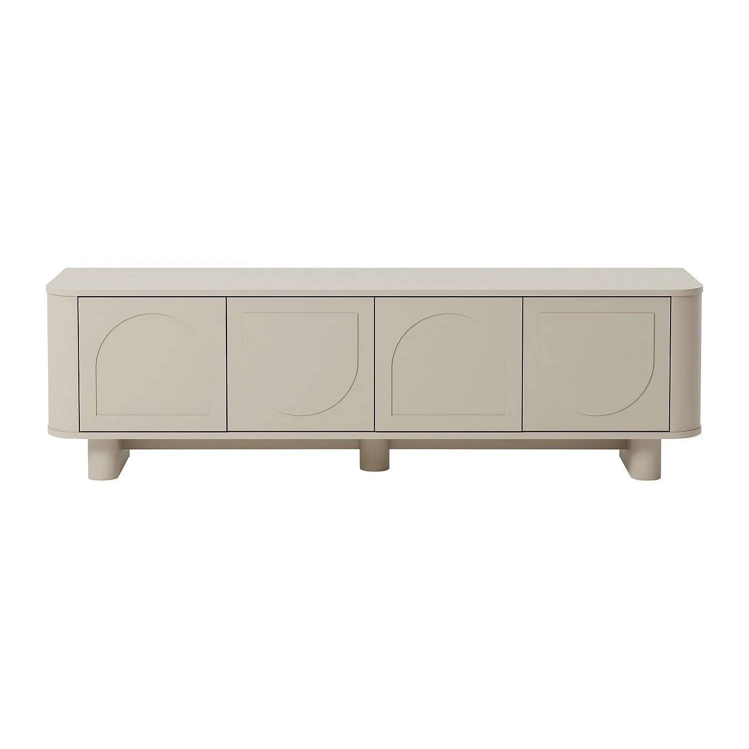 Vente-unique Tv-Board Bristana Taupe 164 Cm
