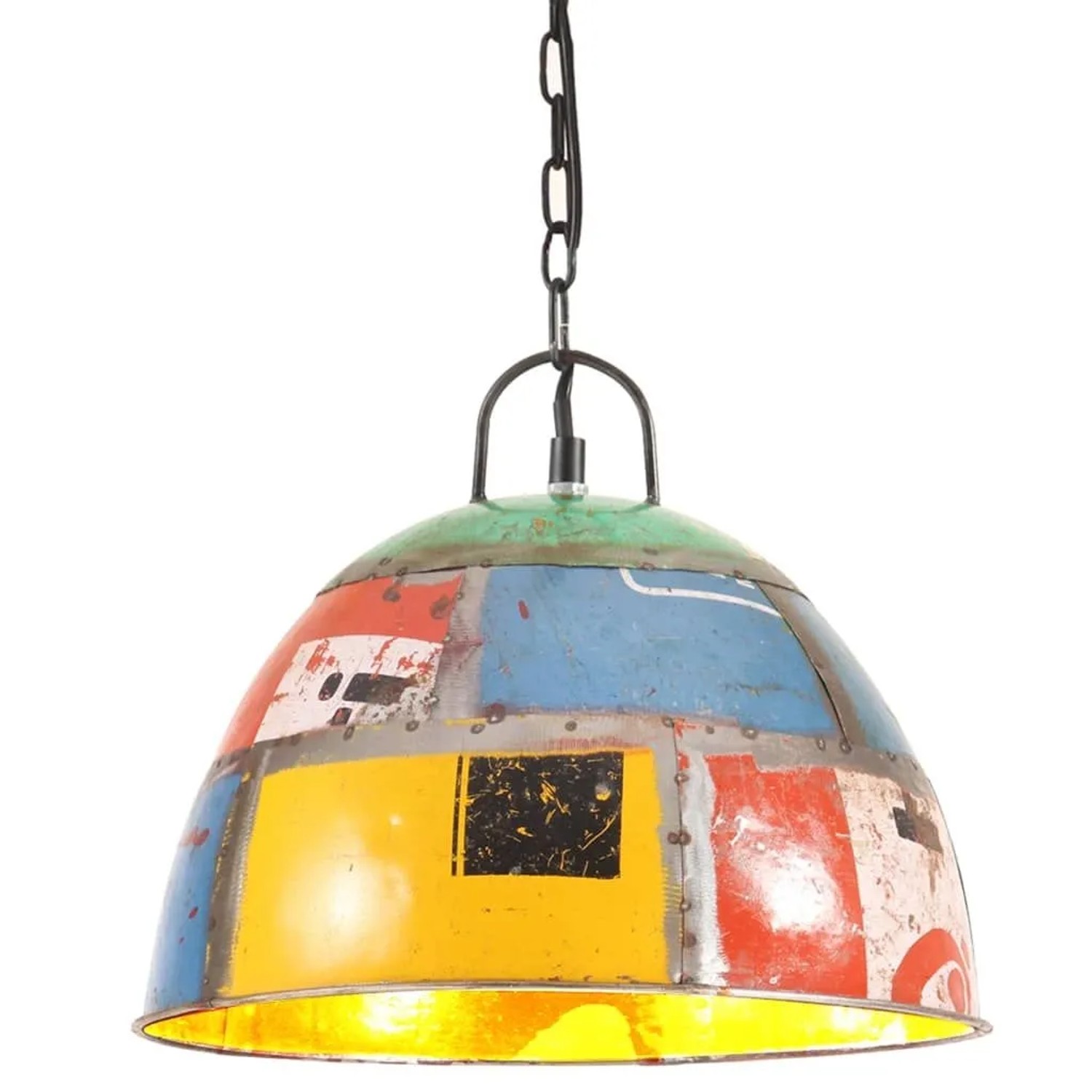 vidaXL Hängelampe Vintage Industriestil 25 W Mehrfarbig Rund 31 cm E27 320550