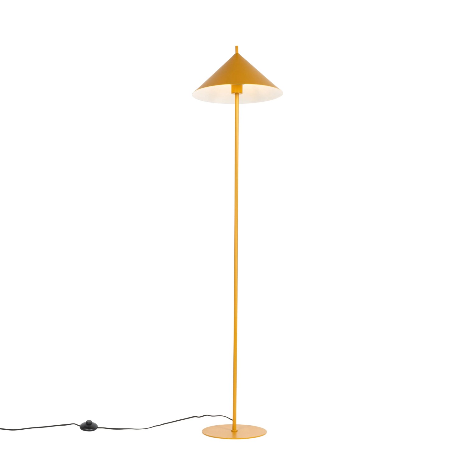 QAZQA Design-Stehleuchte Gelb Dreieck Triangolo