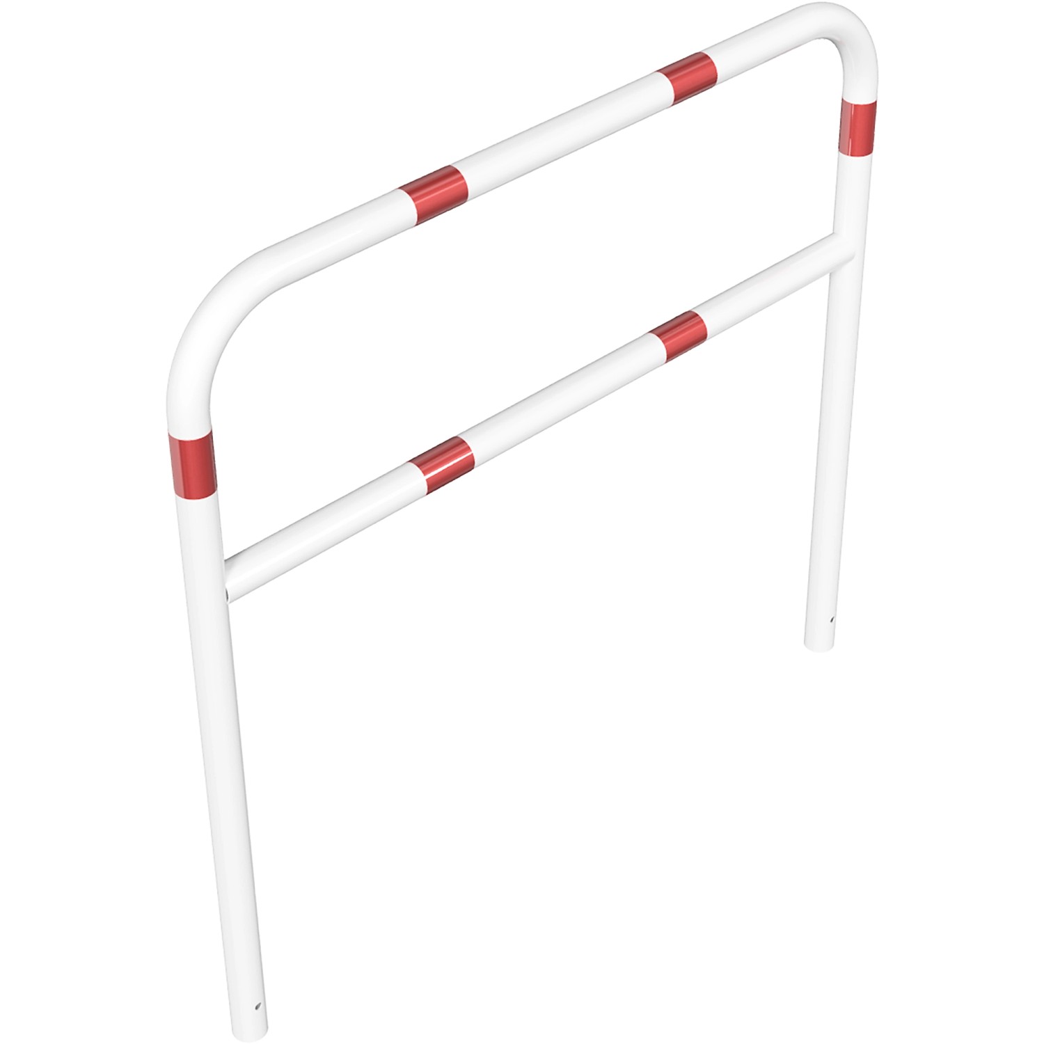 Schake Rohrbügel Querholm Einbetonieren 1.500 mm x 1.400 mm Weiß-Rot