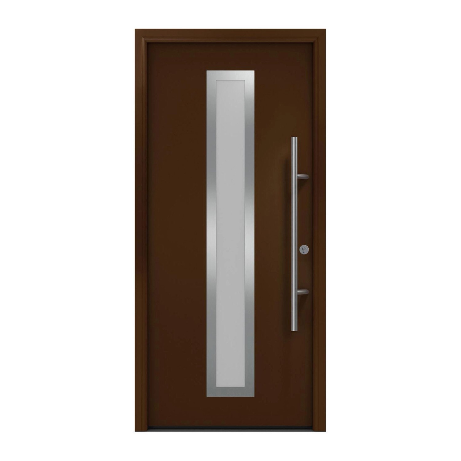 EcoStar Haustür Isopro Secur IPS 700S Terrabraun 110 cm x 210 cm DIN R günstig online kaufen