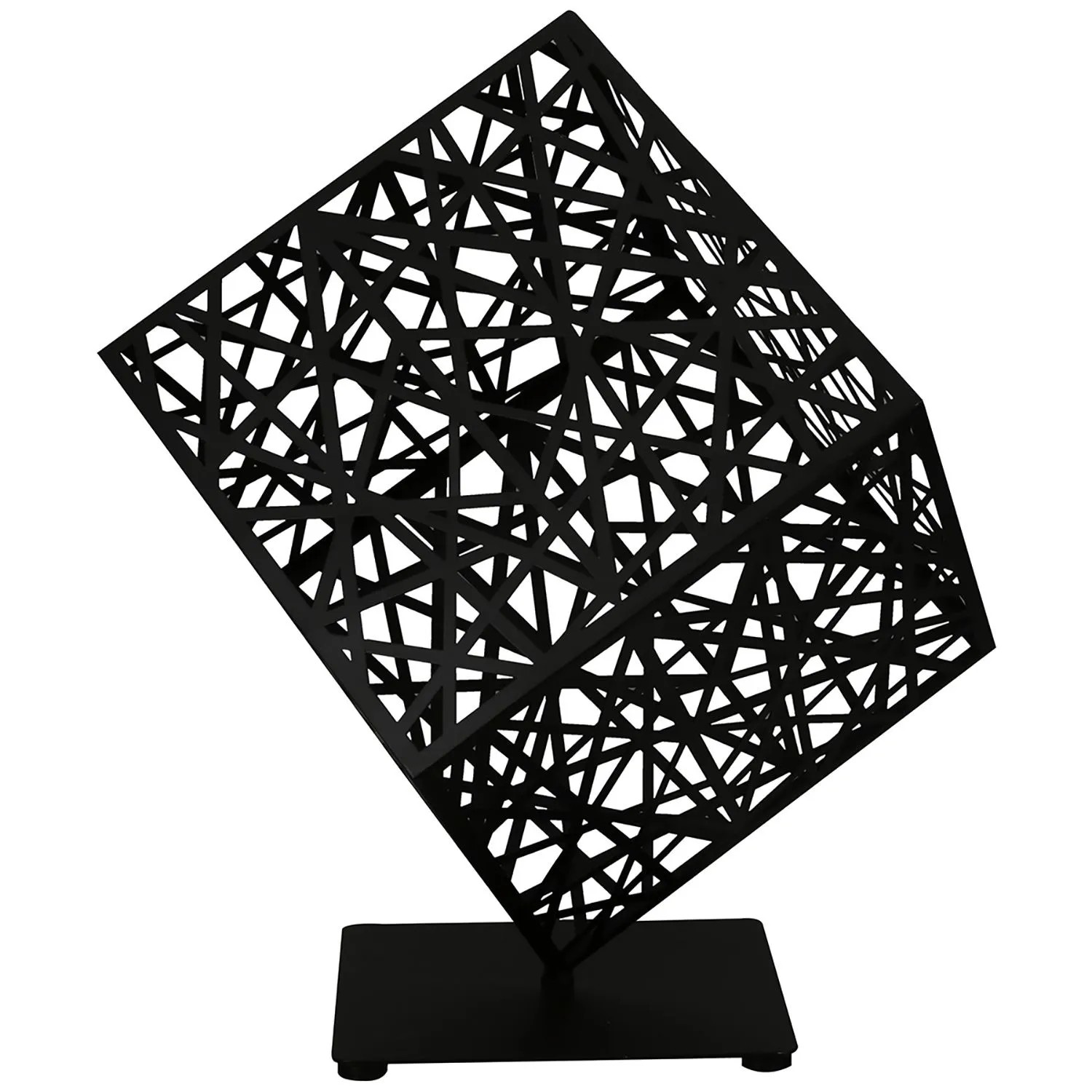 Gilde Dekoobjekt Grata Schwarz 61 cm x 55 cm