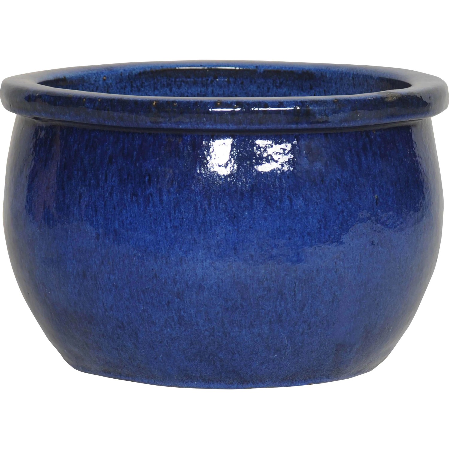 Blumentopf glasiert Terrakotta 19 x 11 cm Blau kaufen bei OBI