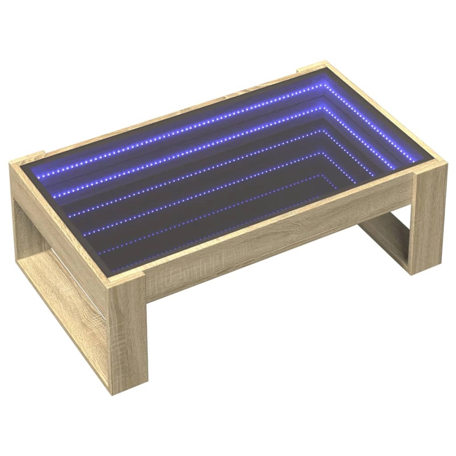 vidaXL Couchtisch mit Infinity-LED Sonoma-Eiche 90x53x30 cm 847639 günstig online kaufen