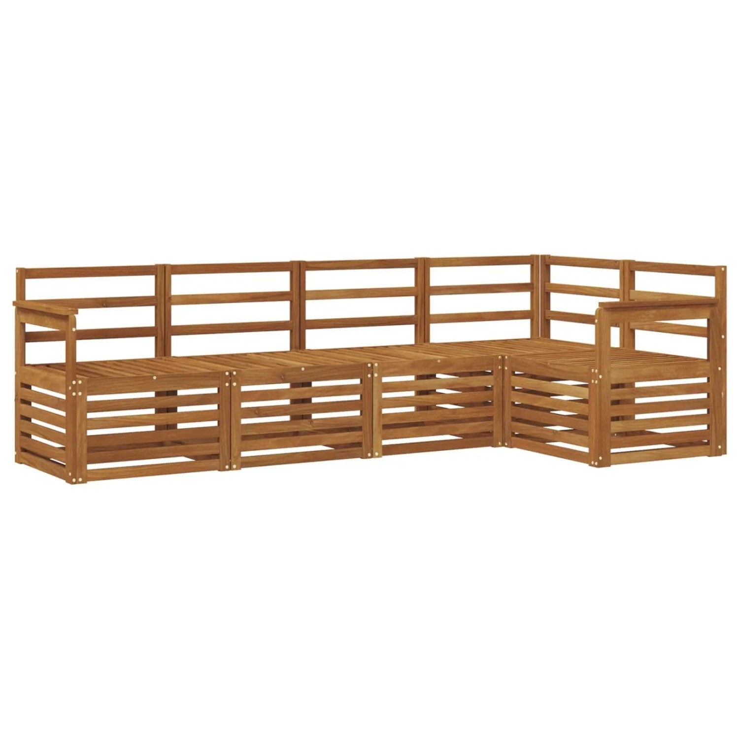 vidaXL Sofagarnituren 5 Tlg Natur Massivholz Akazie 3374794