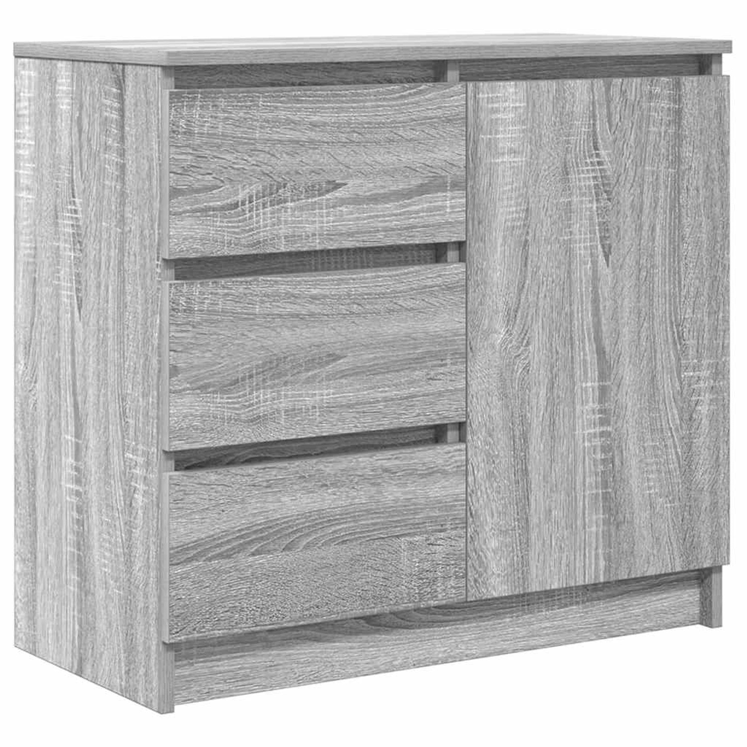 vidaXL Sideboard mit Schublade Grau Sonoma 71x35x65 cm Holzwerkstoff 861576 günstig online kaufen