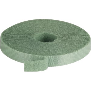 Fix-o-moll Klett-Binder, Grün, 5m Rolle. Ideal zum Pflanzen befestigen und Bündeln.