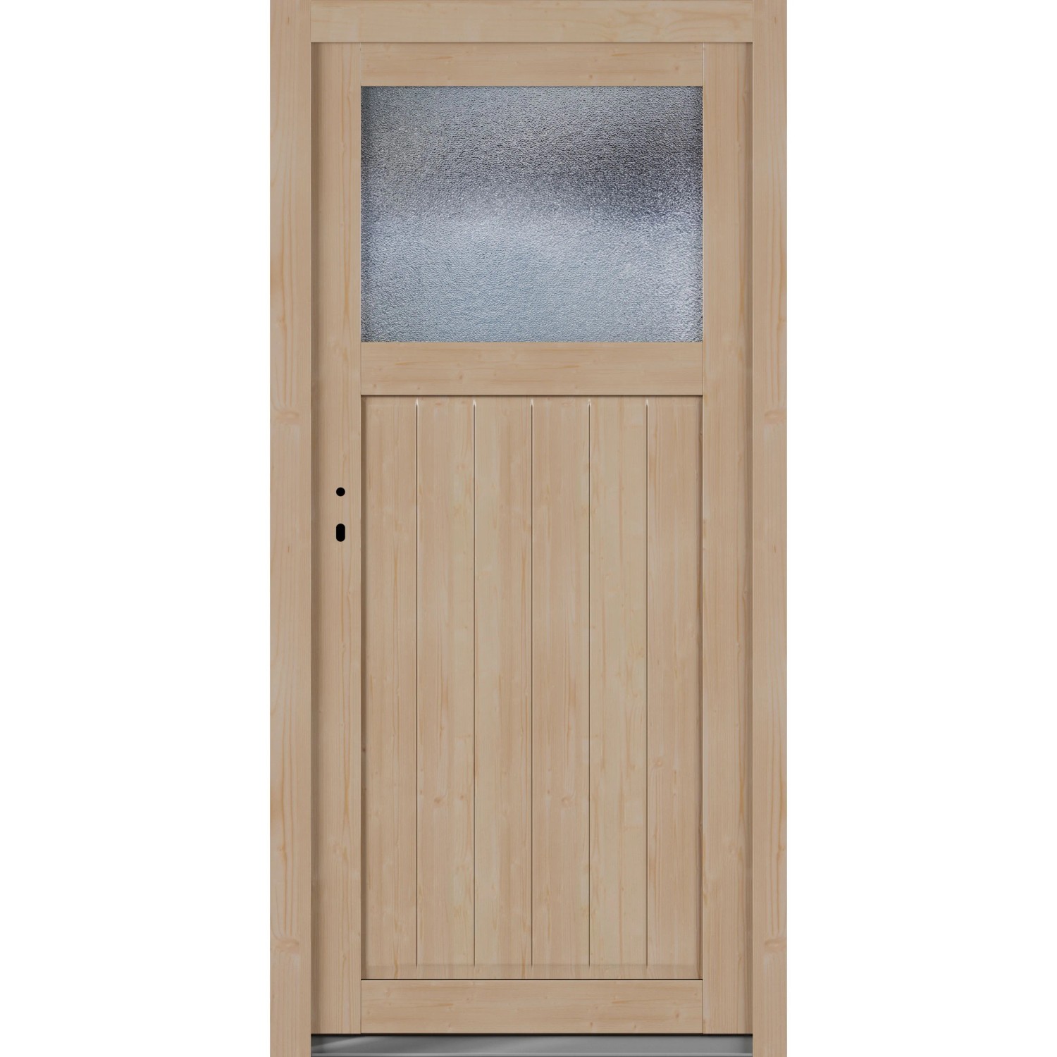 Roro Nebeneingangstür OHE 1002 Nach Außen Öffnend Fichte 98 cm x 198 cm DIN L