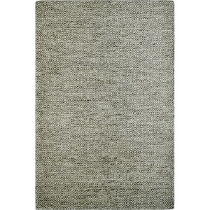 Taupefarbener Wollteppich My Jaipur von Obsession, 80x150 cm, mit Rautenmuster.