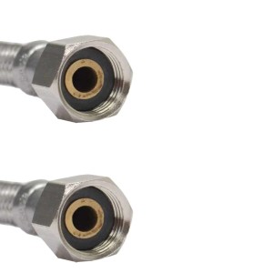 Klasebo Panzerschlauch Edelstahl Flexschlauch 3/8 Zoll 2000mm DN8 DVGW