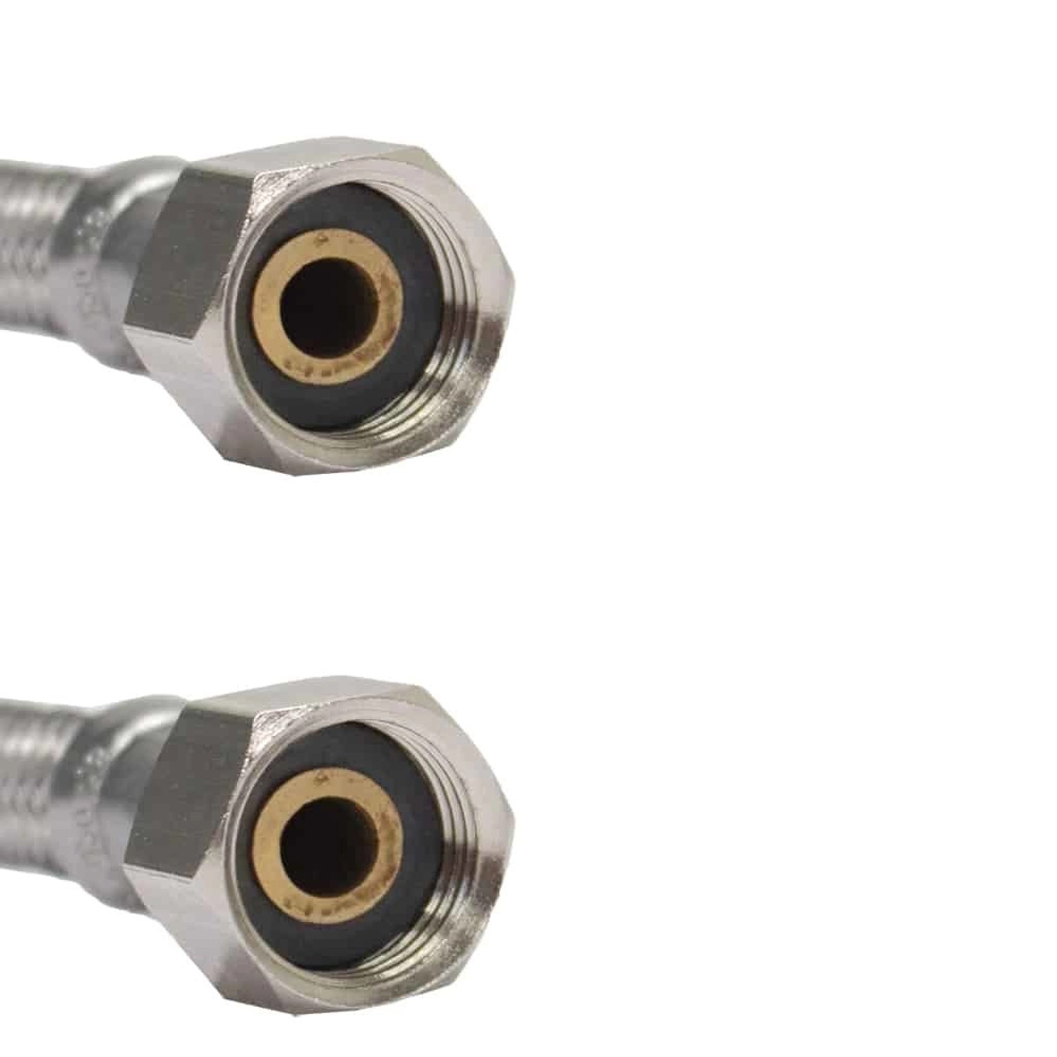 Klasebo Panzerschlauch  Edelstahl Flexschlauch 3/8 Zoll 2000mm DN8 DVGW