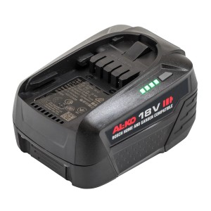 AL-KO Akku B100.5 LI 18 V 5,0 Ah für Gartengeräte, kompatibel mit Bosch Home and Garden Akku-System.