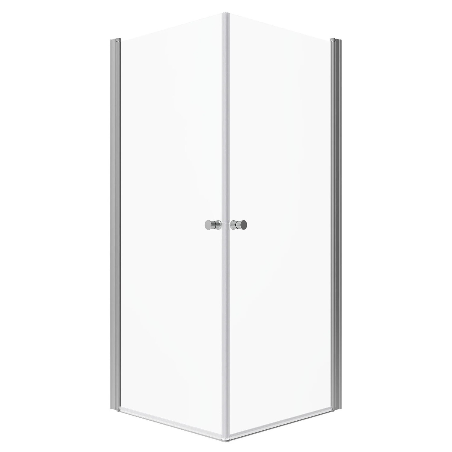 Aquabatos Bad Duschkabine Eckdusche mit Drehtüren 75x90x197cm 6mm Einscheibensicherheitsglas Duschabtrennung Eckeinstieg...