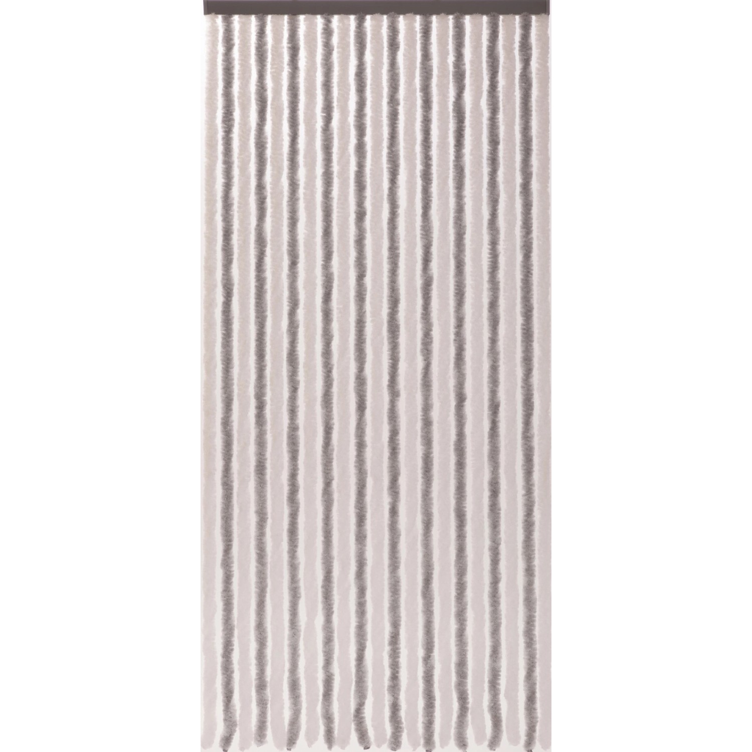 Türvorhang Flauschi Silber-Weiß 100 cm x 200 cm günstig online kaufen