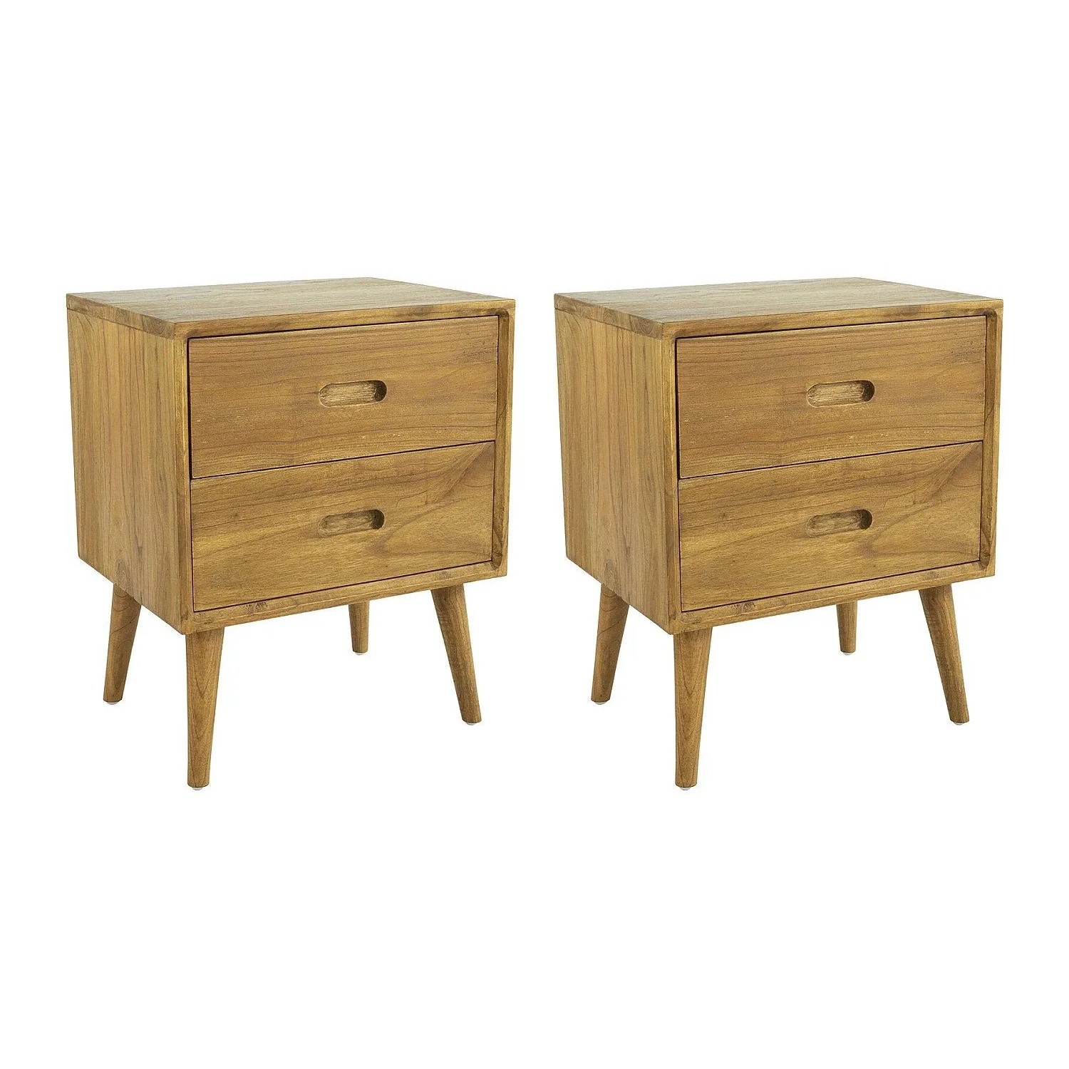 Vente-unique Nachttisch Ponida Naturfarben Hell 45 cm