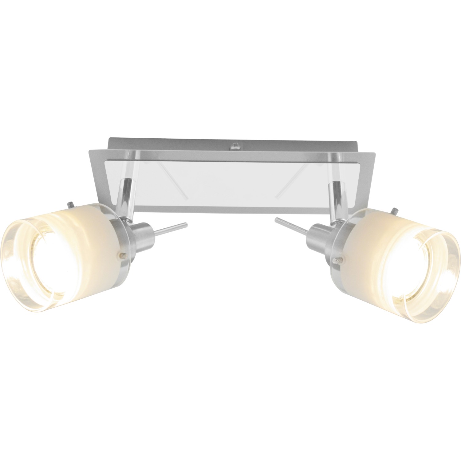 LED Spot Asola 2er Nickel matt inkl. GU10 Leuchtmittel günstig online kaufen