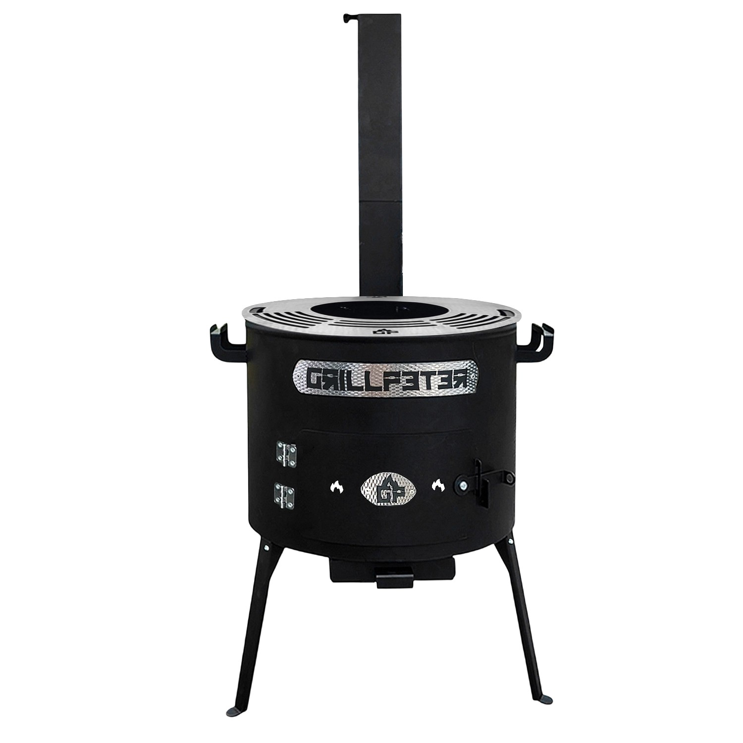 Grillpeter Utschak Asamat Ø40 cm mit Grillplatte 4 mm Grillrost Ø20 cm günstig online kaufen