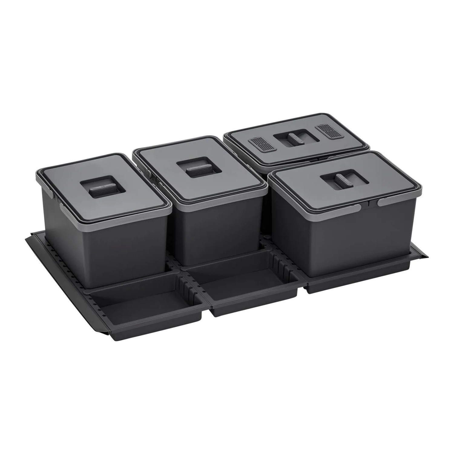 SOTECH Abfallsammler Mülleimer Metropolis 4x 12L Abfallsystem für Schublade günstig online kaufen