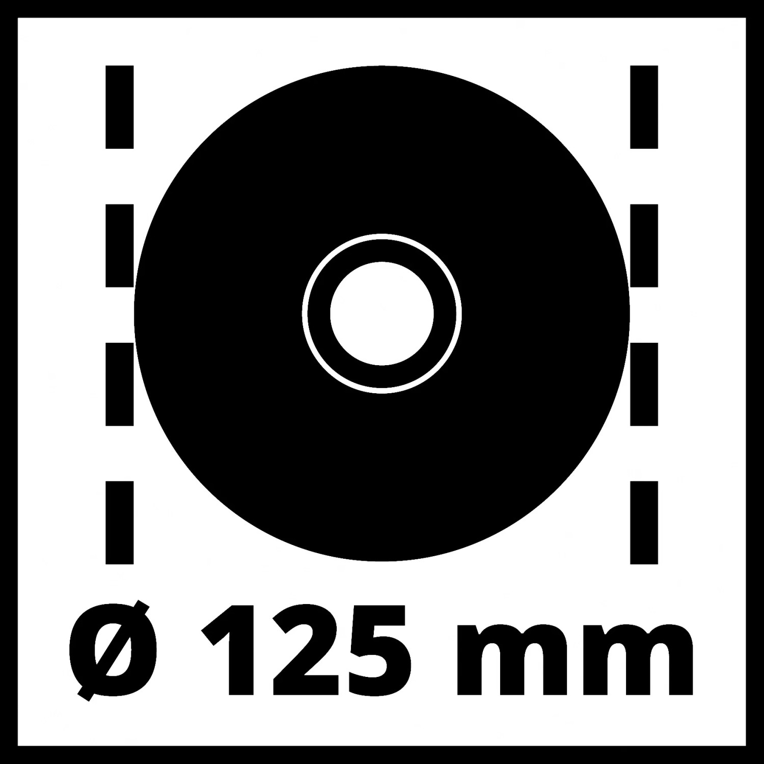 Symbolbild: 125 mm Scheibe für Einhell Winkelschleifer TC-AG 125/850.