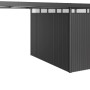 Biohort Seitendach Größe L, dunkelgrau-metallic, für HighLine H5 Gerätehaus. Zusätzlicher, überdachter Stauraum.